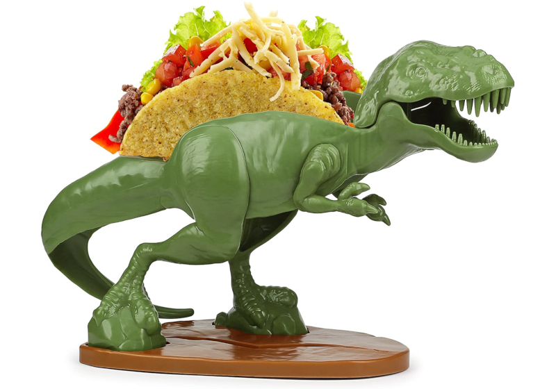 dinosaur taco holder