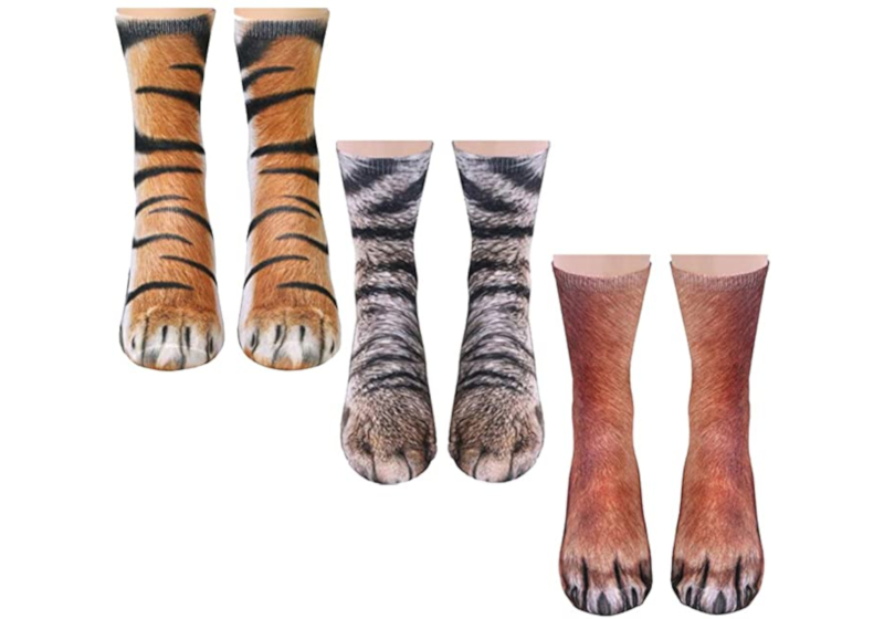 animal paws socks